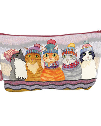 Cats in Hats, Zipped Pouch