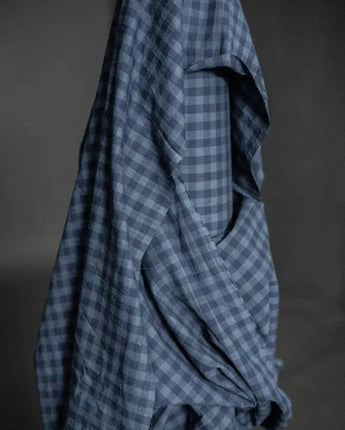 Uniform Blues Cotton/Linen Gingham