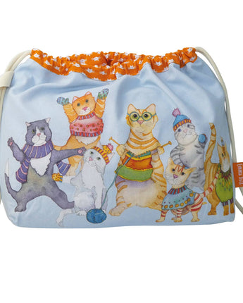 Kittens In Mittens Drawstring Bag