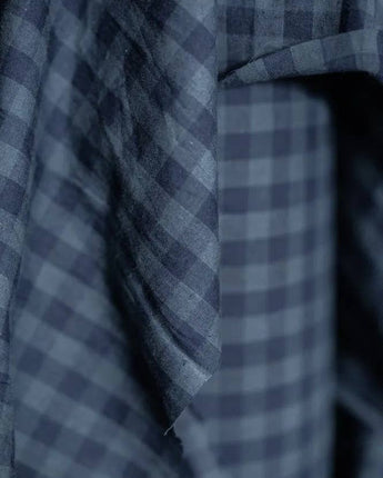 Uniform Blues Cotton/Linen Gingham
