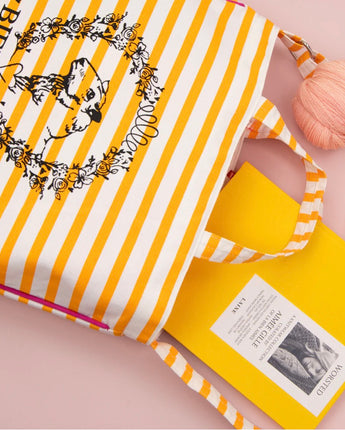 La Bien Aimée Striped Bag - Yellow