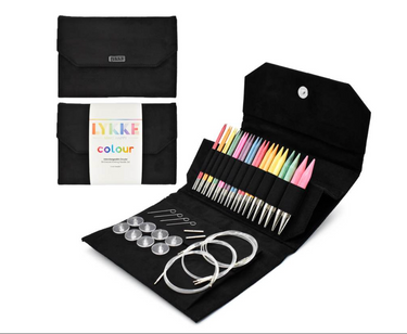Lykke Colour Interchangeable Needle Set US 4-17 Black Case