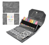 Lykke Colour Interchangeable Needle Set US 4-17 Grey Case