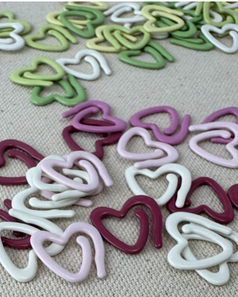 Heart Stitch Markers - Removable