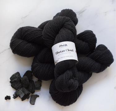 Charcoal Tibetan Cloud Wool - mYak Yarns