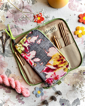 Blossom Grey Needles and Tools Case- Atenti