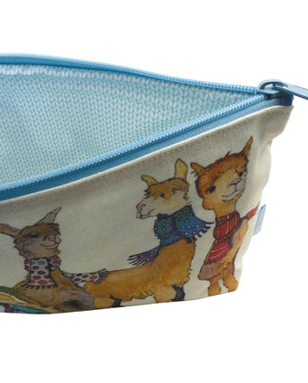 Alpacas & Friends Zipped Pouch